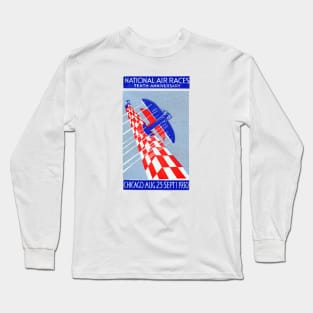 1930 National Air Races in Chicago Long Sleeve T-Shirt